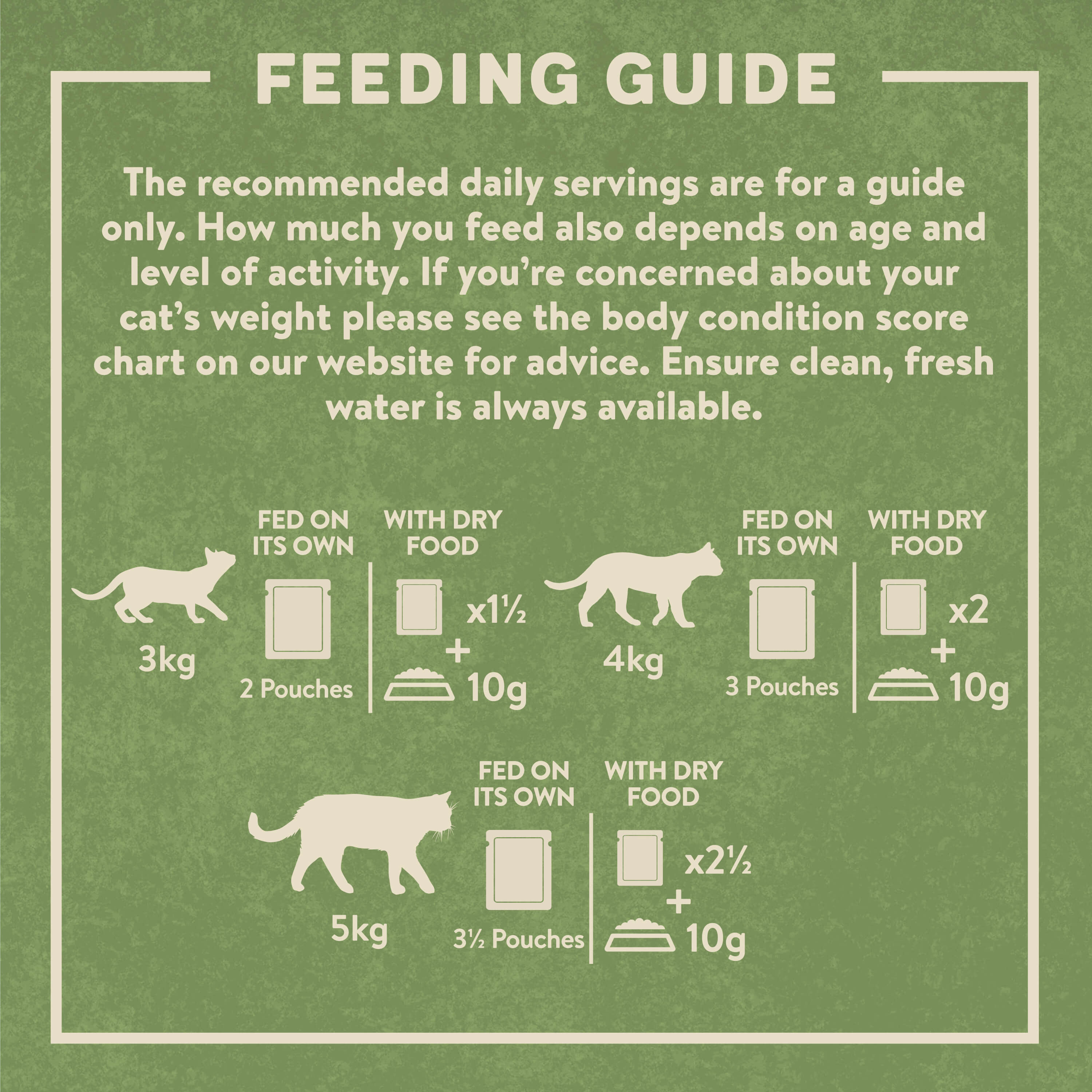 Dry food and outlet wet food for cats