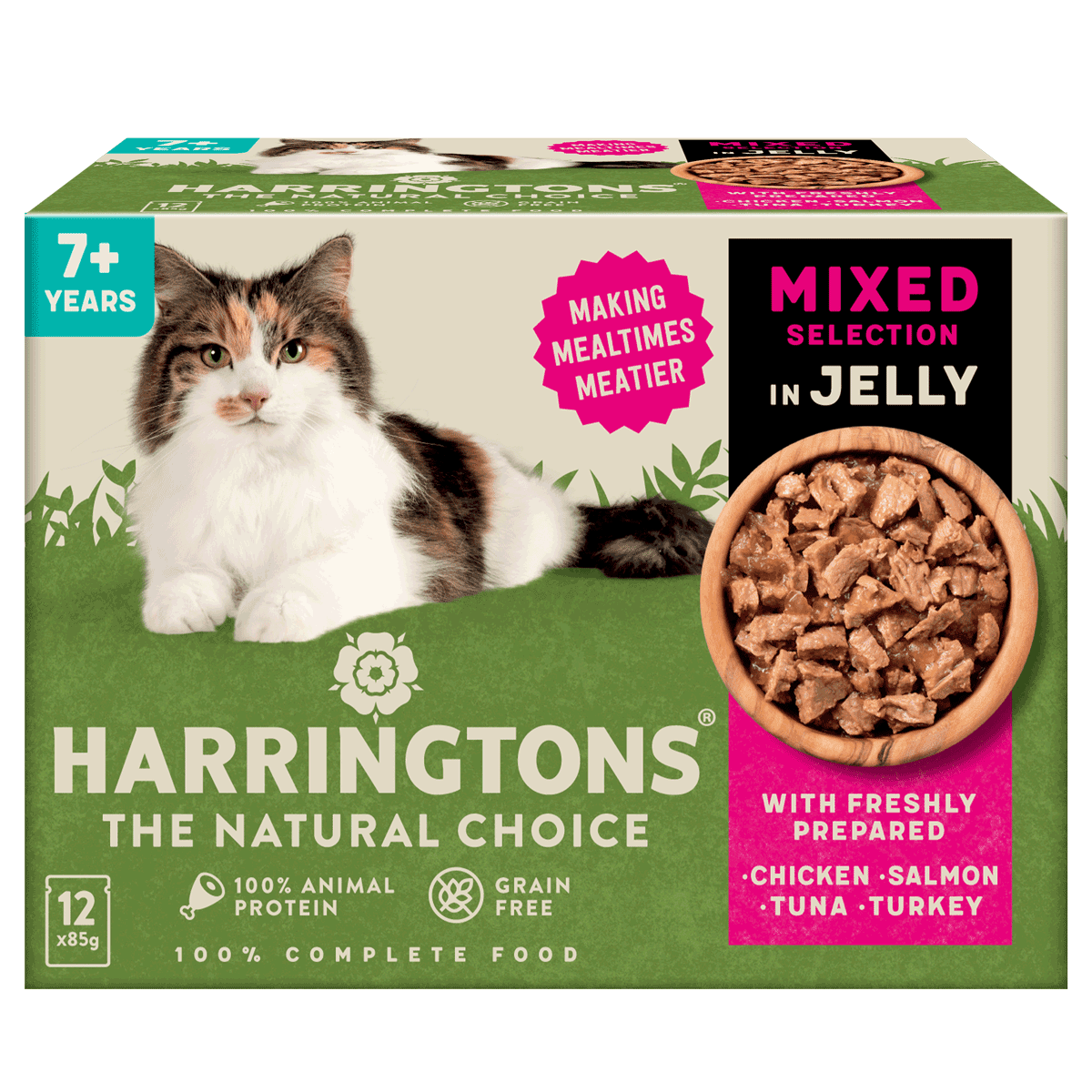 Complete Senior Grain-Free Mixed Selection In Jelly Cat Food Bundle 72 ...