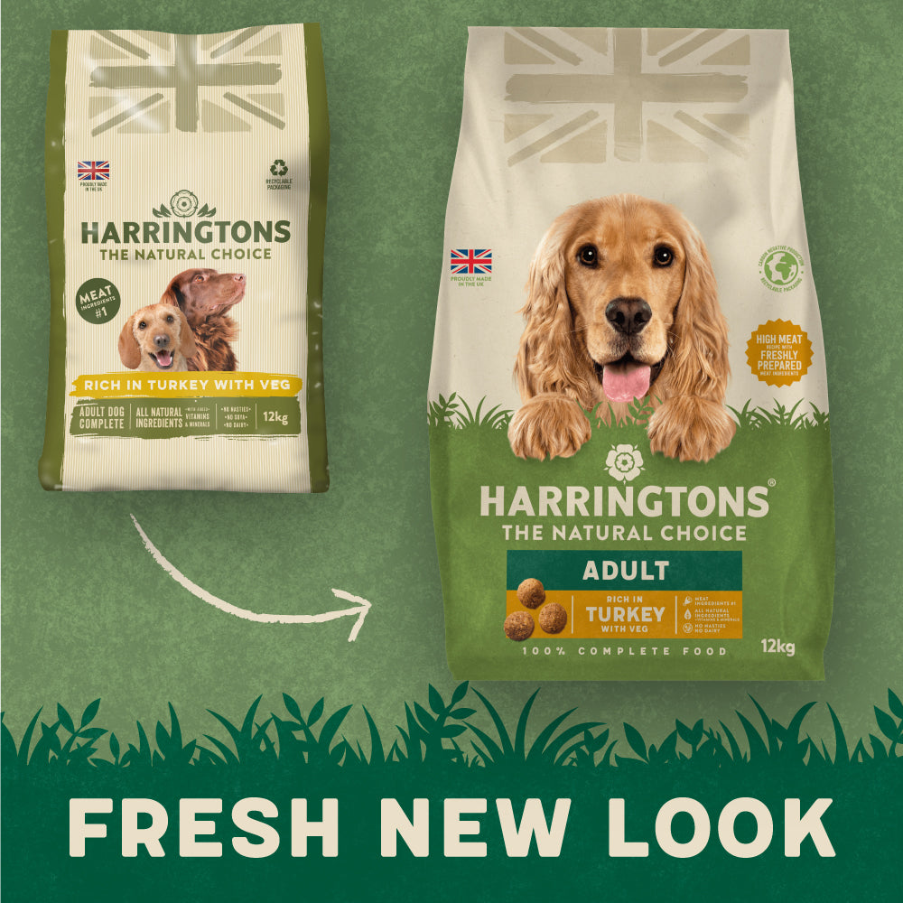 Harrington turkey and 2025 veg dog food