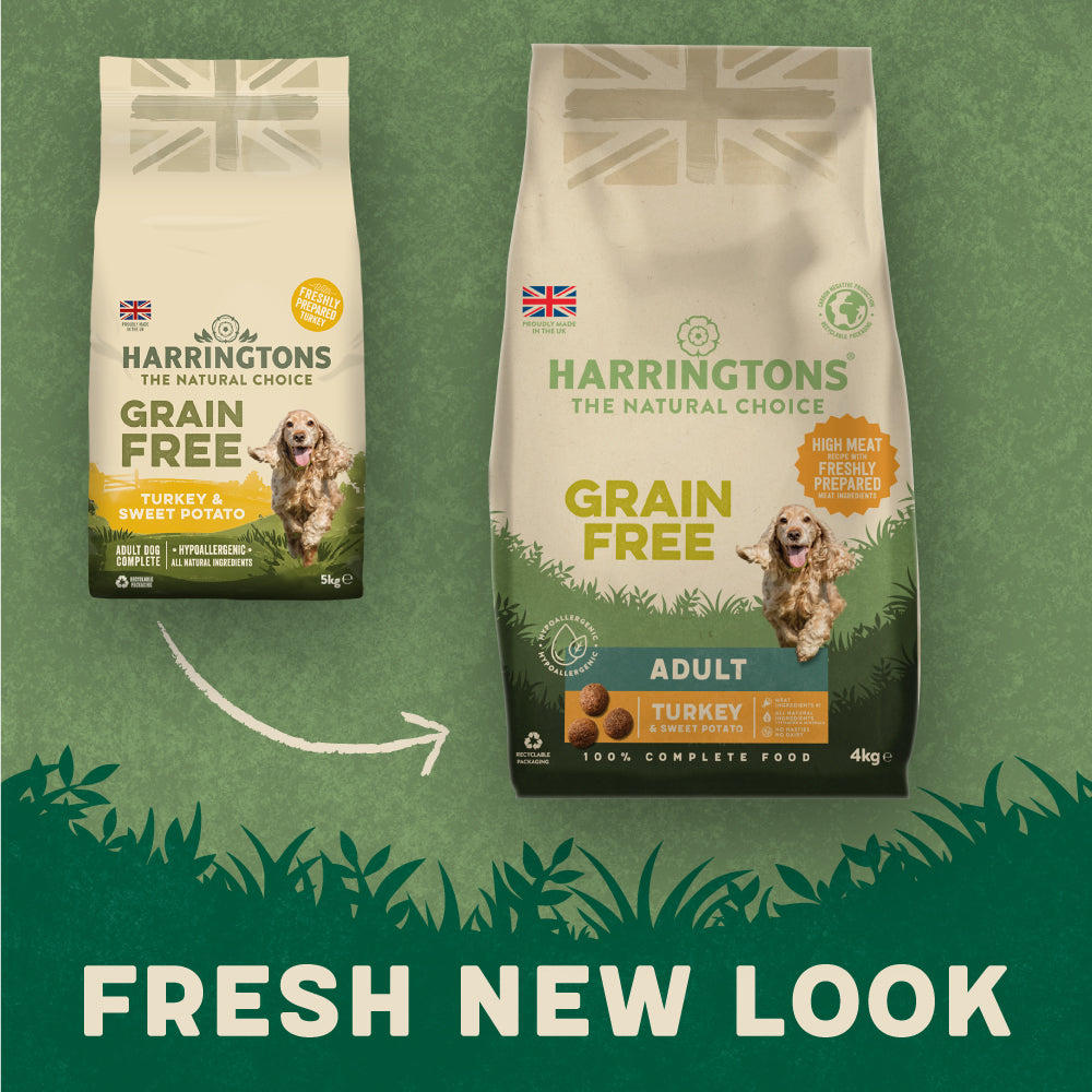 Harringtons shops grain free dog food